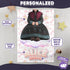 Personalized Fleece Baby Blanket – Princess Anna Style | Custom Name & Birthday Fairytale Background